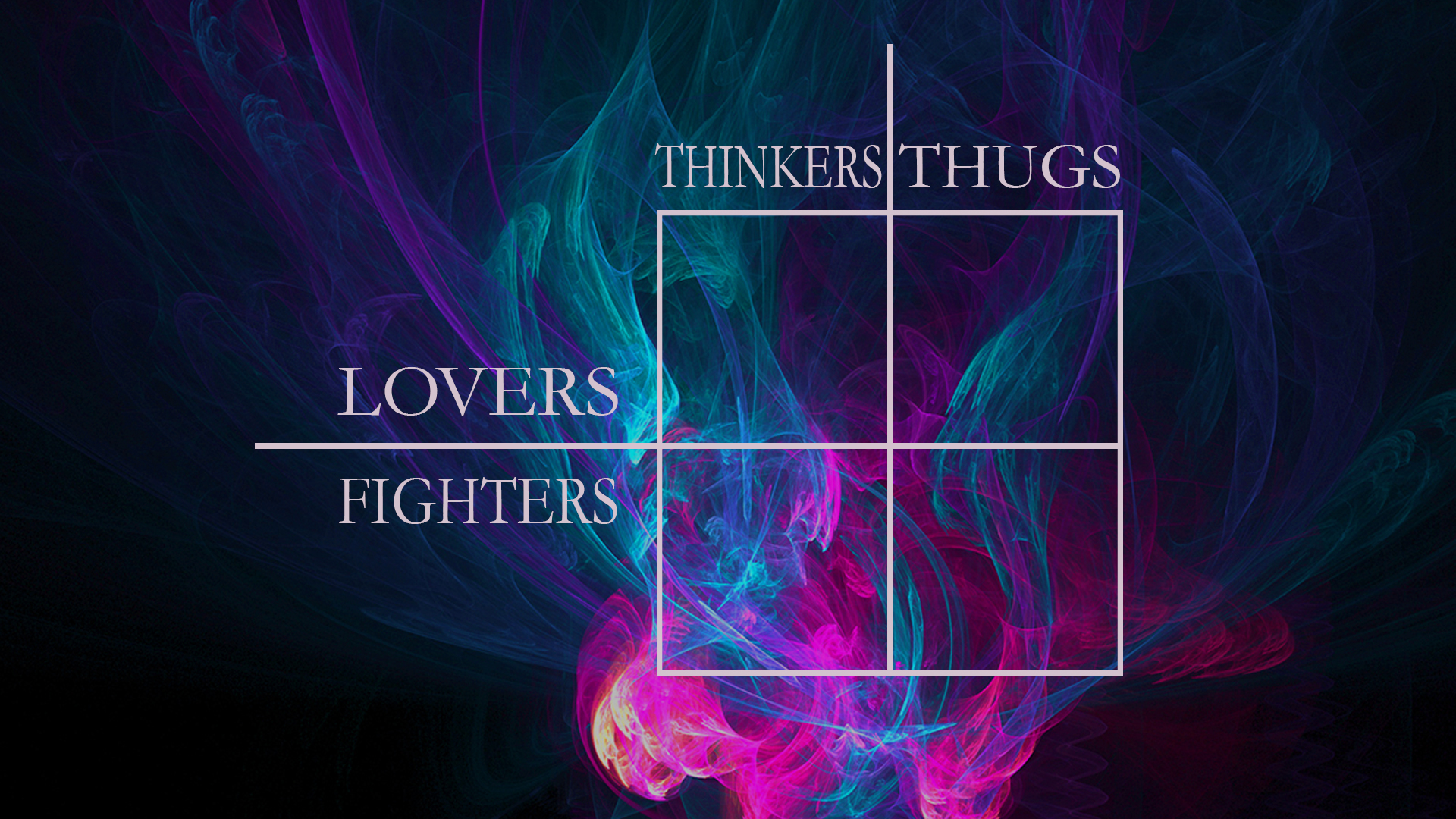 Lovers & Fighters, Thinkers & Thugs